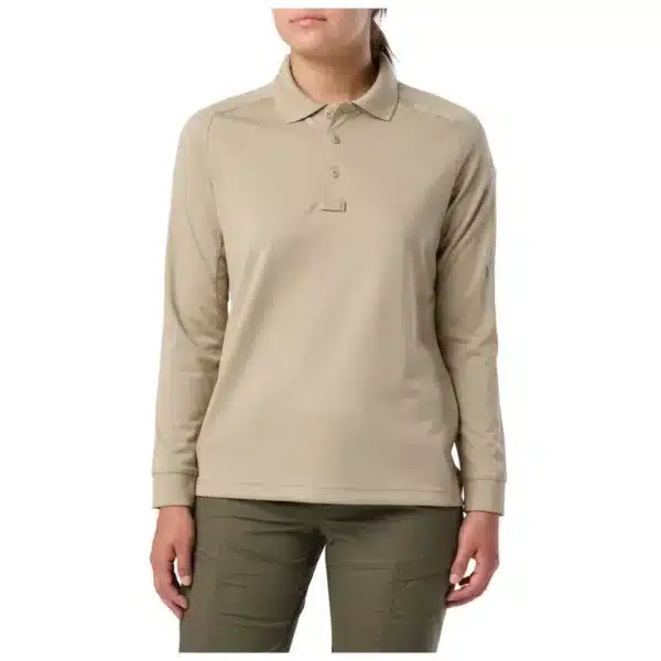 5.11 Women’s Professional Long Sleeve Polo - Tan