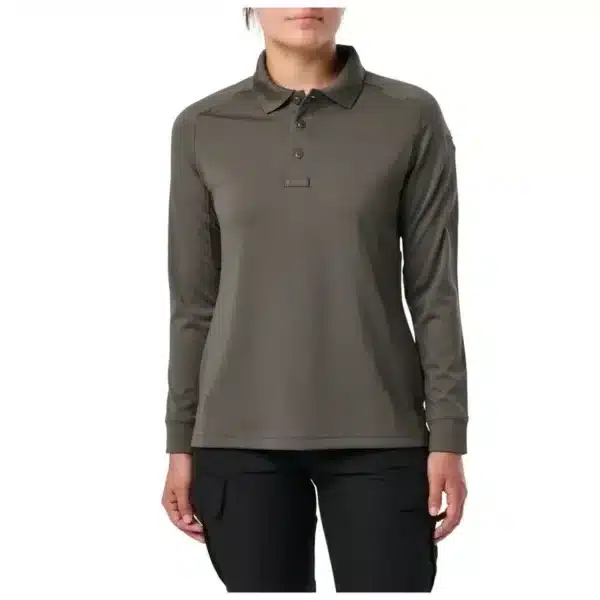 5.11 Women’s Professional Long Sleeve Polo - TDU Green