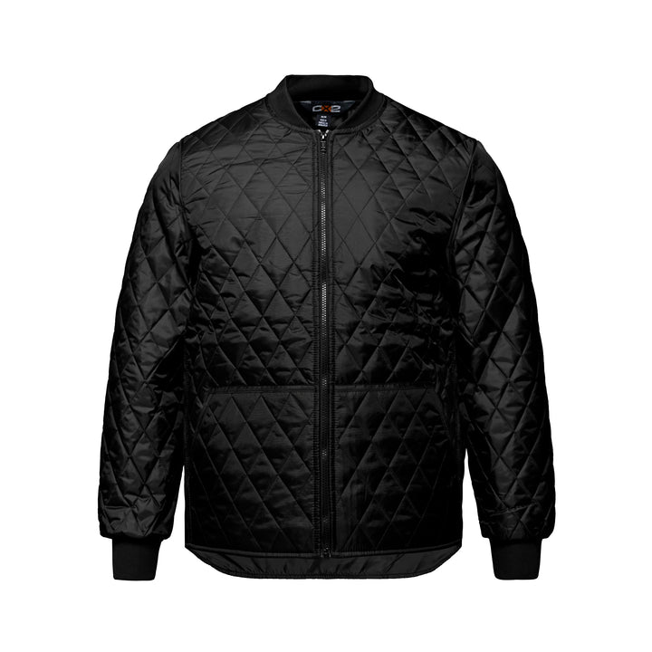 Black Quilted Freezer Jacket